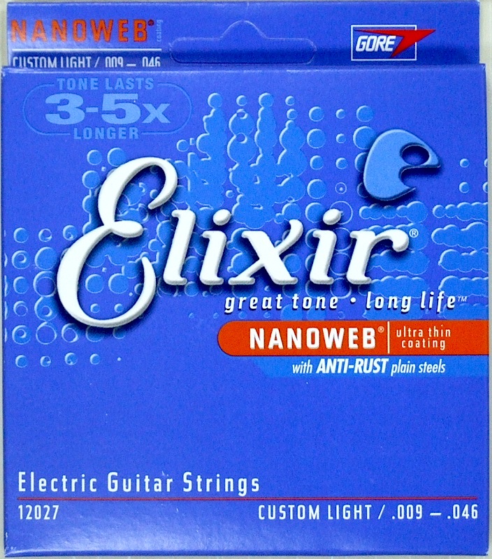 Elixir Electric Nanoweb 12027 Custom Light 009-046