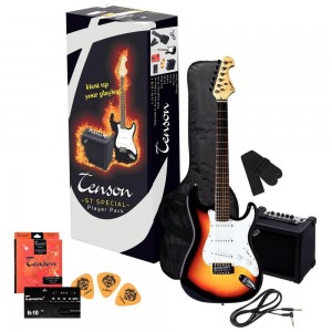 E  gitara VGS Player-balenie 3-Tone Sunburst